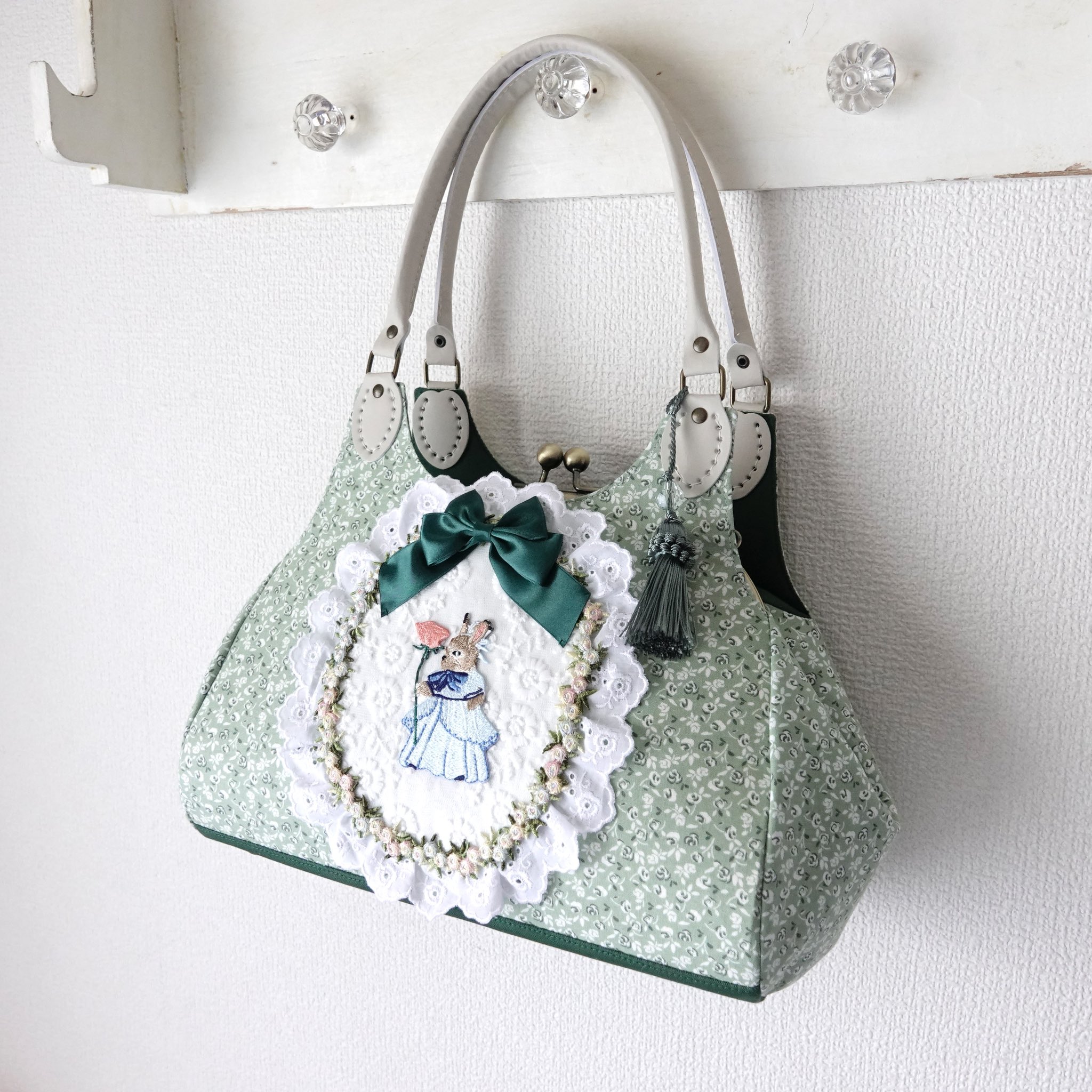 1818.ハンドメイド　18cm大きながま口バッグ　マイリトルテイラー TELLME@大人乙女のがま口バッグ on X: 