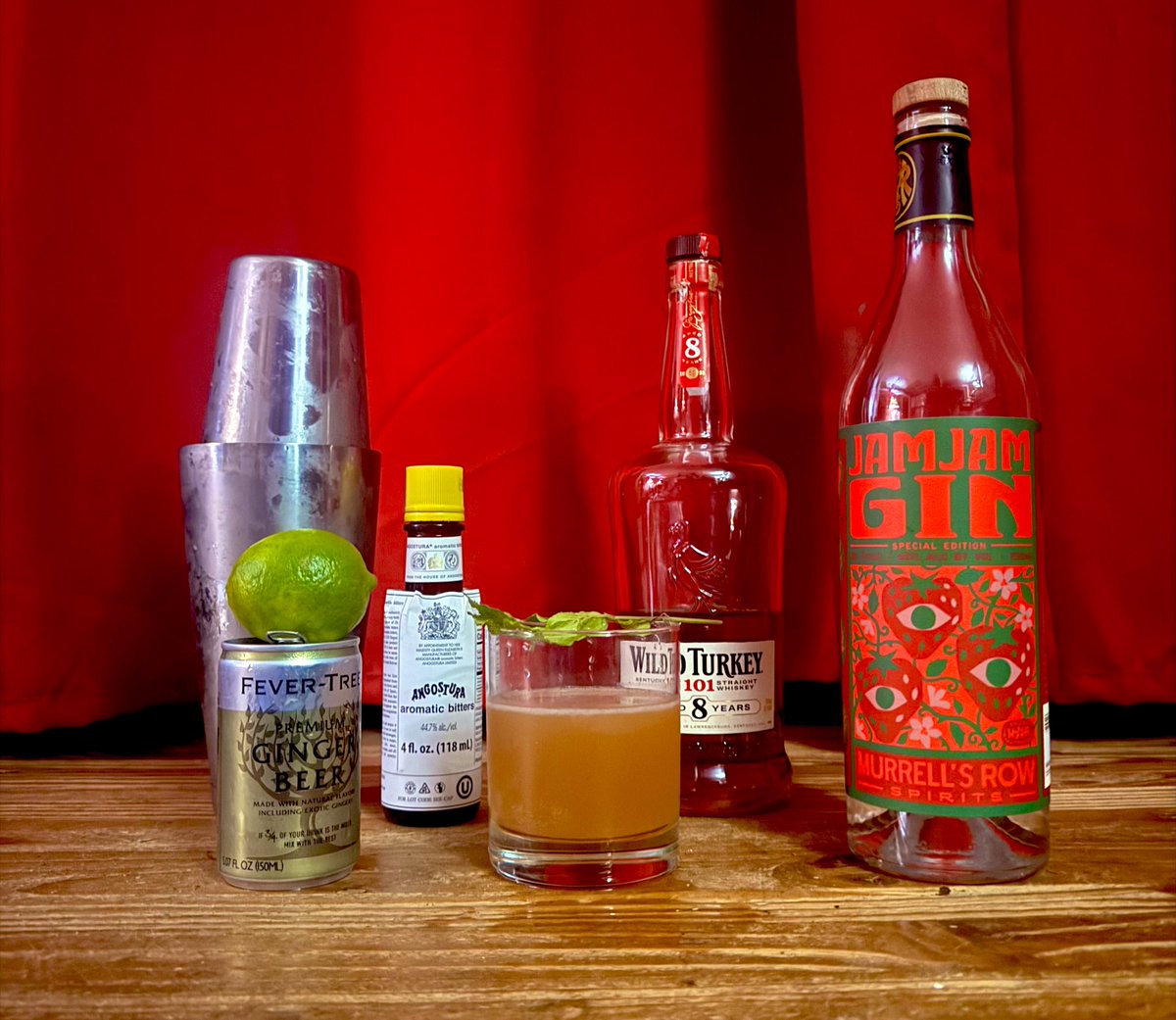 cmullis1209's tweet image. Putting my @WildTurkey 101 8 years to good use in a Suffering Bastard cocktail. My first time making it but won’t be last. #SufferingBastard