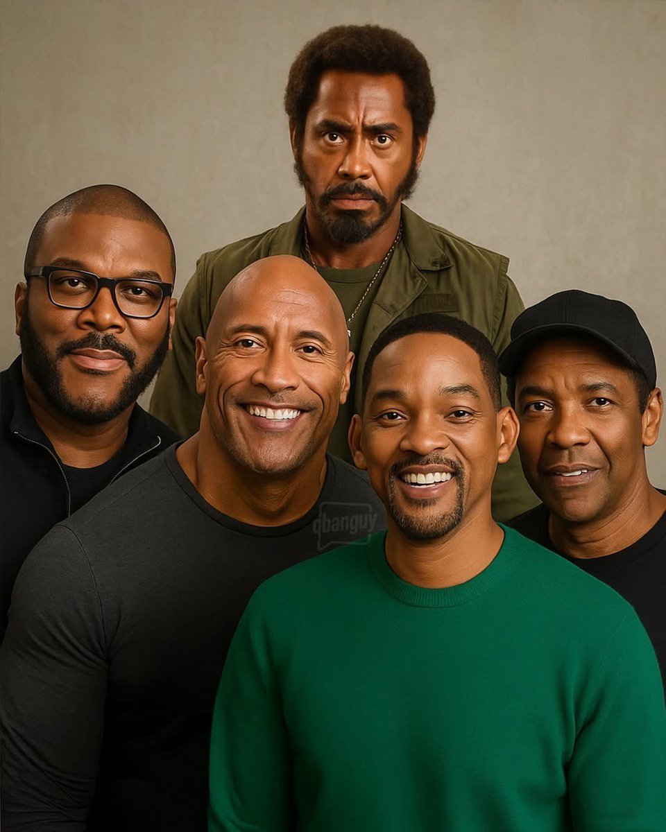 The five highest earning black actors in Hollywood.