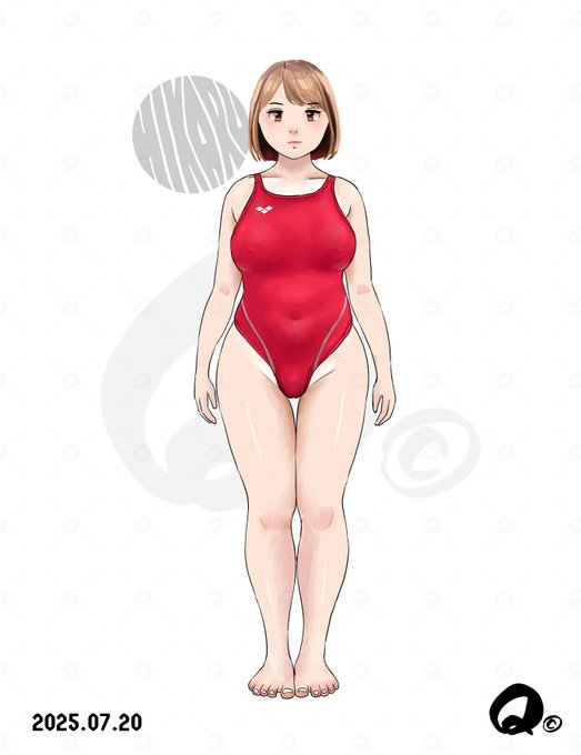 2025.07.20
私のライフワークのスタンディングイラストです
今日は登場頻度低めのむっちりOCヒカル先生です
むっちり具合が描くたびに変わるんよなぁ～😭 