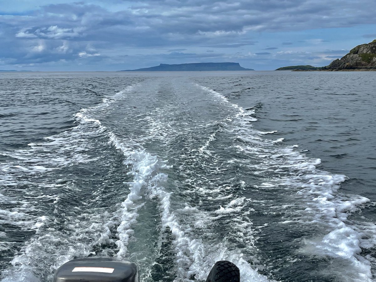 InEilidh's tweet image. Pleasant Saturday morning on the Sound of #Sleat #Skye, out and about in the wee honwave inflatable.