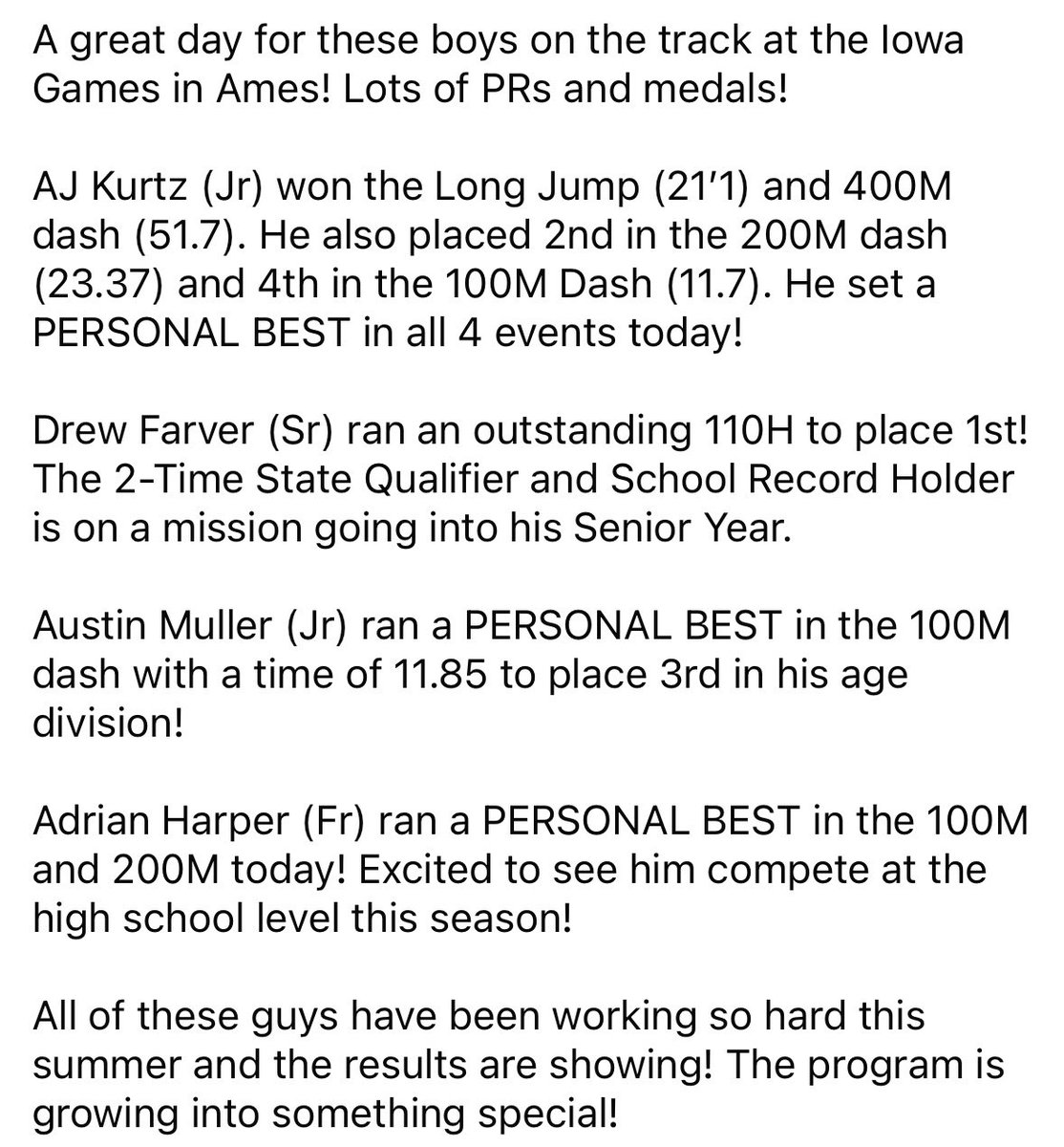 Bondurant-Farrar Boys Track & Field tweet media