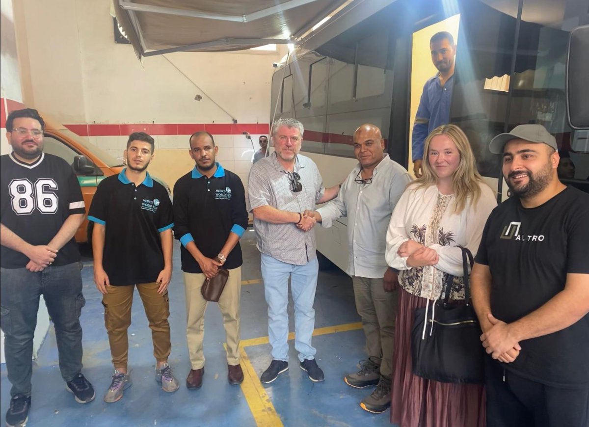 JJHurson's tweet image. After 6 months of fundraising events across Ireland, the Mobile Maternity Clinic for Gaza is now finished
Hopefully one day soon it will get into Gaza and provide the valuable care pregnant women in Gaza deserve
Today in Cairo we got to see it, and the quality is just amazing