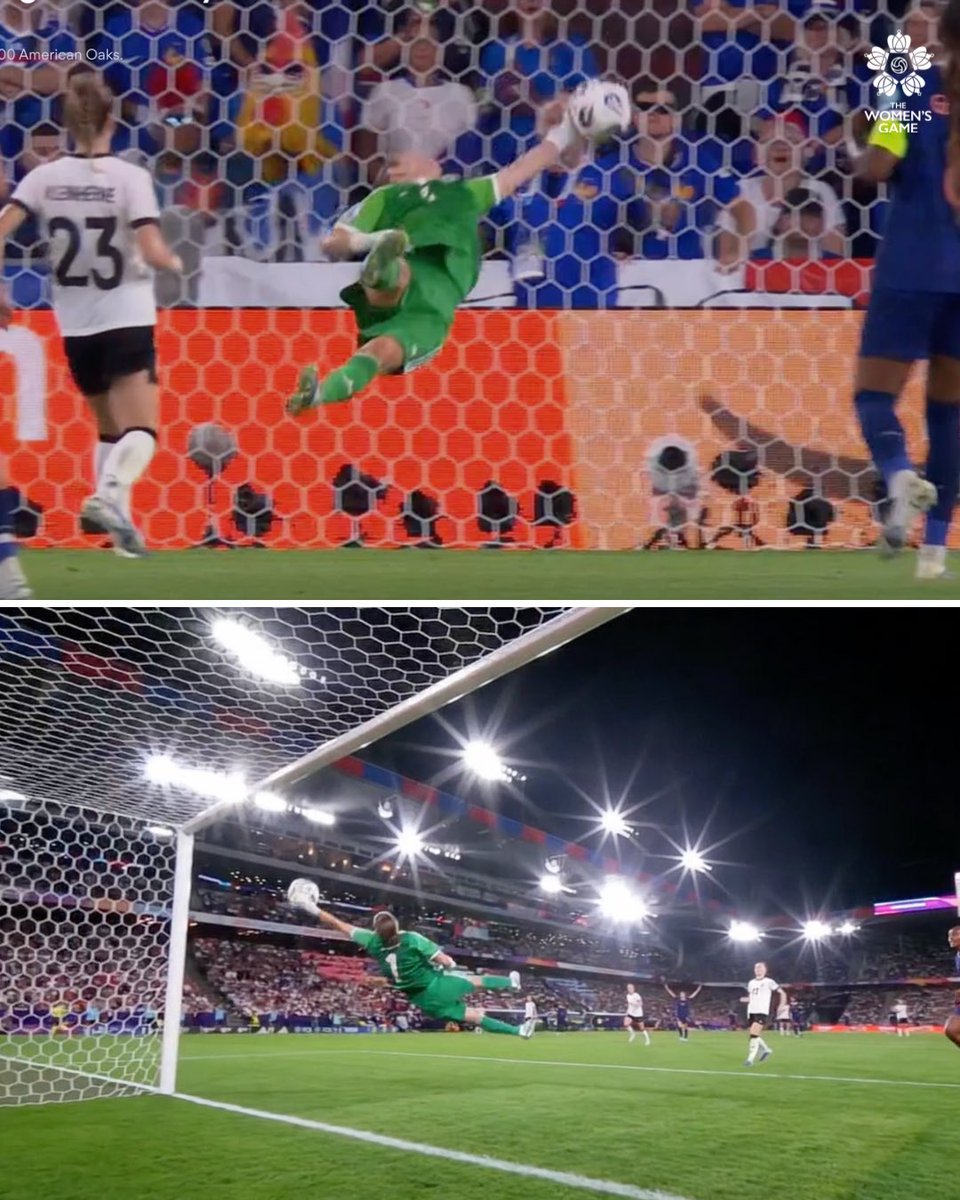 Every sinew stretched to keep the team in this tournament. Agility. Athleticism. Sacrifice. The Germans have a phrase for it. Oh yeah, it’s ANN KATRIN BERGER 🤯