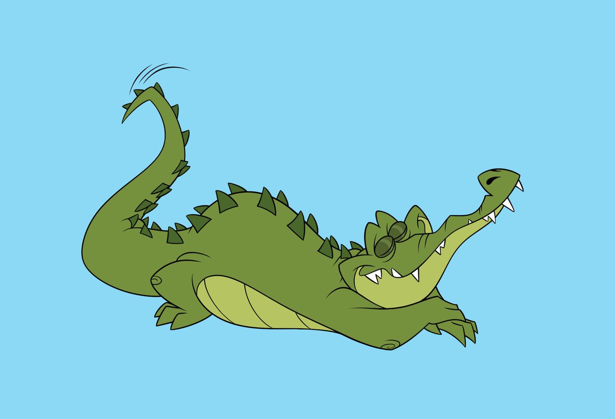 cizdude's tweet image. A doodle of the bestest boy, Tick Tock croc!