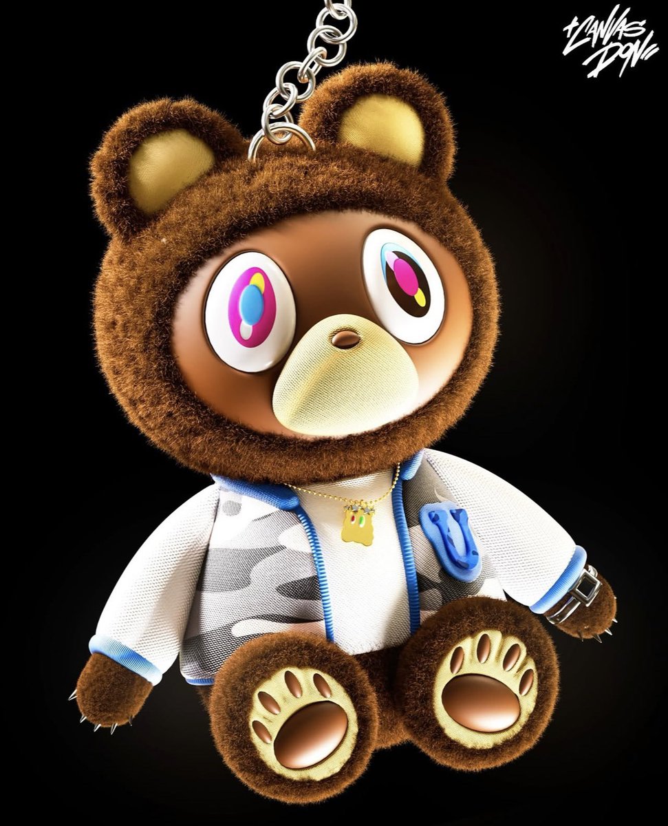 KanyeUpdated's tweet image. Kanye West Graduation Bear Labubu
(via IG/thecanvasdon)