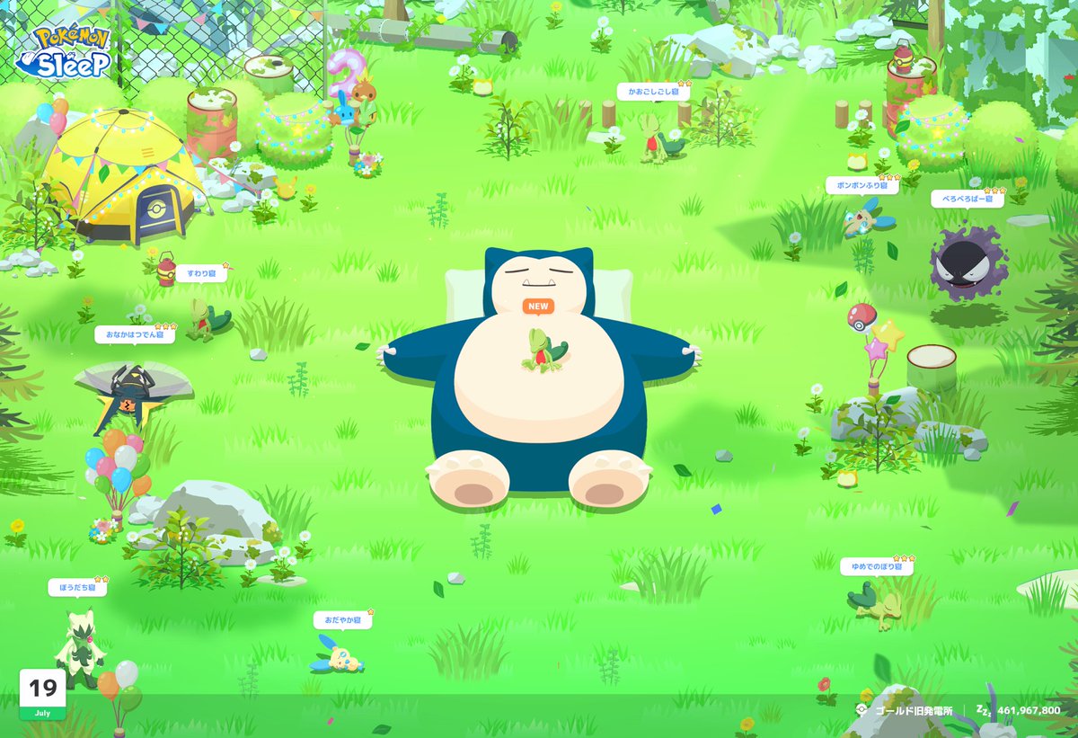 ue_pokesle's tweet image. #ポケスリ2周年をいっしょに
おはようございます
今日はキモリが4匹！おなかのうえ寝も出たよ
みんな捕まえたけどみんな不採用でした…森へお帰り