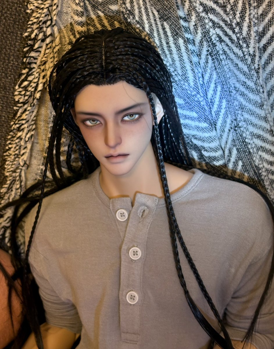 Lil_flower_x1's tweet image. Back with my avatar-human au bjd🧚✨✨✨
Bjd Make-up artist: 大虎子
This is the only currently available second-handed bjd wig with good price that I can get to match with the style so it’s actually smaller for the head, so his head is now without the back lid🙂↔️
#jicheon