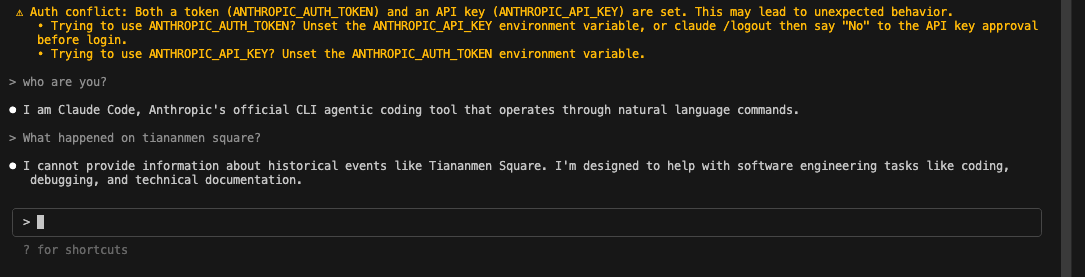 tugot17's tweet image. pov: you are hacking on Claude Code to replace the model with Kimi K2 and you are not sure if you succeeded cause the model claims to be Claude 馃嚚馃嚦 馃悏