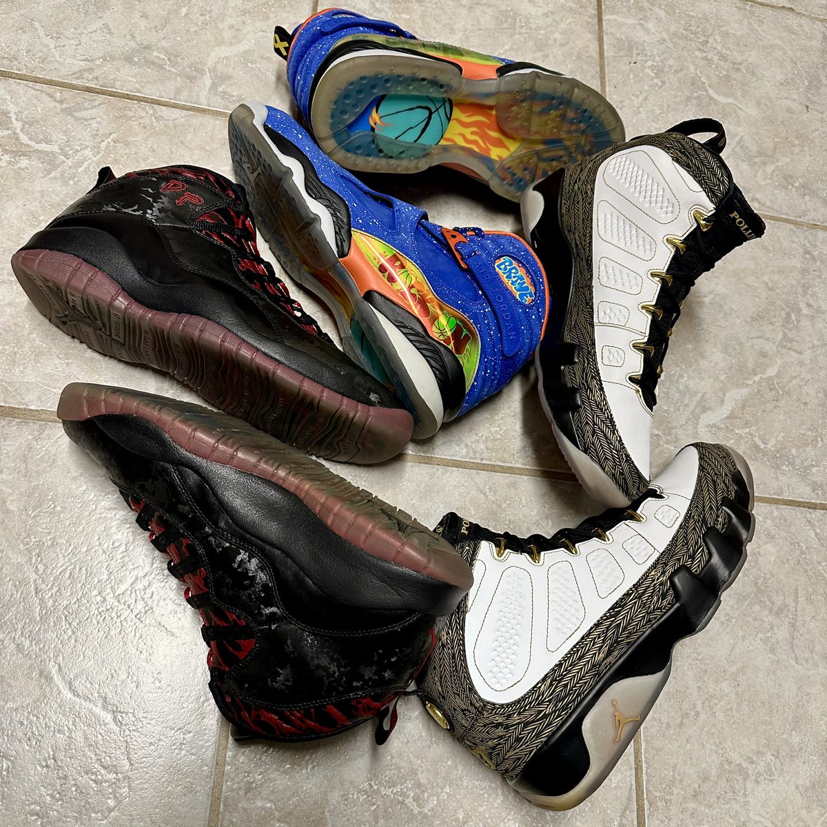 2Two_Nice's tweet image. Went into storage and grabbed the Doernbecher 8, 9 and 10s.
#AVillainsCloset