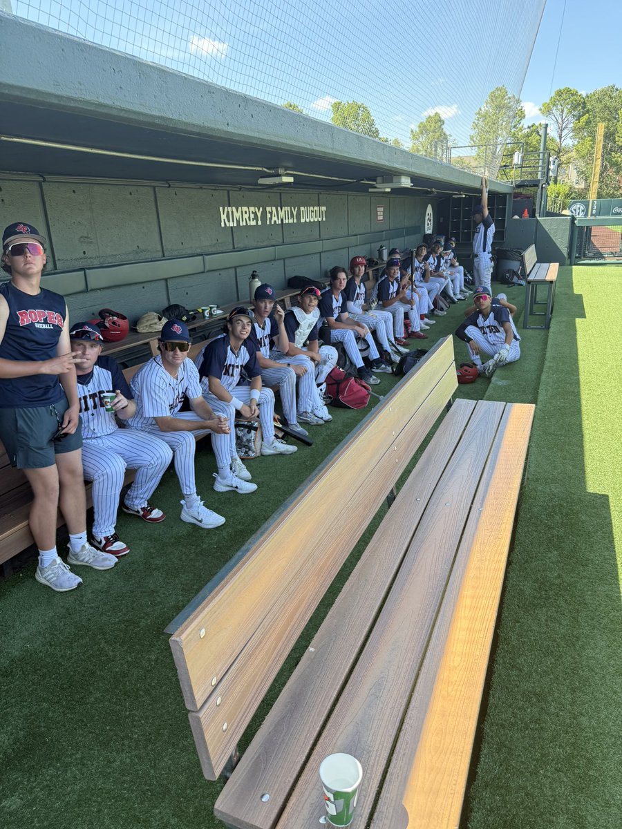 Awaiting the semi finals at the Mickey Mantle World Series.