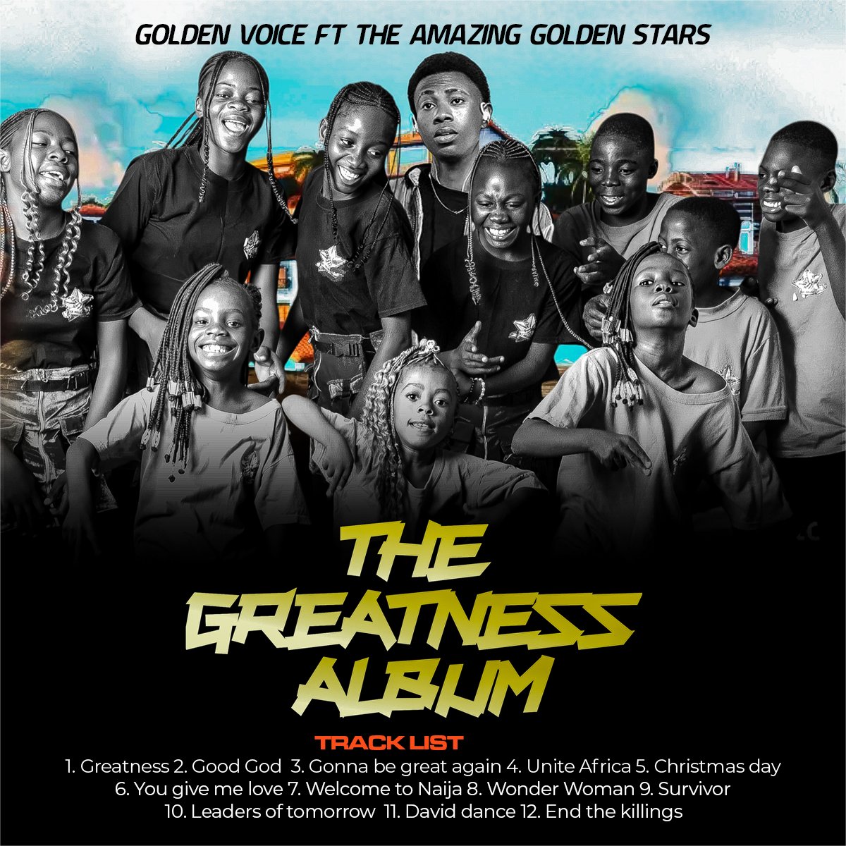 Goldenvoice Adeleke (@goldenvoice_1) on Twitter photo Finally our greatness music album is here.24th July.
Pls support us qnd share as we release this album for charity course
<a href="/davido/">Davido</a> <a href="/RealKiddWaya/">Kiddwaya 🌓</a> <a href="/DanielRegha/">Daniel Regha</a> <a href="/DONJAZZY/">SUPREMOS 🤍🐘</a> Finally our greatness music album is here.24th July.
Pls support us qnd share as we release this album for charity course
<a href="/davido/">Davido</a> <a href="/RealKiddWaya/">Kiddwaya 🌓</a> <a href="/DanielRegha/">Daniel Regha</a> <a href="/DONJAZZY/">SUPREMOS 🤍🐘</a>