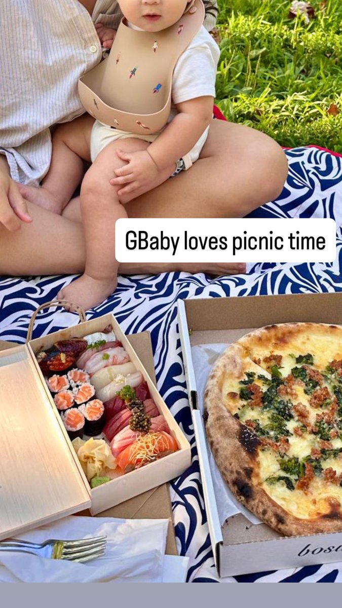 Nothing like a blanket, a baby and a bunch of good food!

<a href="/ABC7NY/">Eyewitness News</a>
