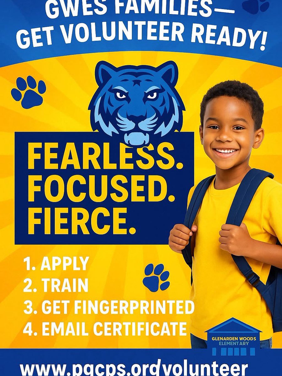 📝 The 25–26 PGCPS Volunteer App is OPEN!
Join the fun—don’t miss out!
🔗 Steps: pgcps.org/offices/ograc/…
🔗 Apply: erp.pgcps.org/OA_HTML/OA.jsp…
#DontDelay ⏰ #GWESVolunteers