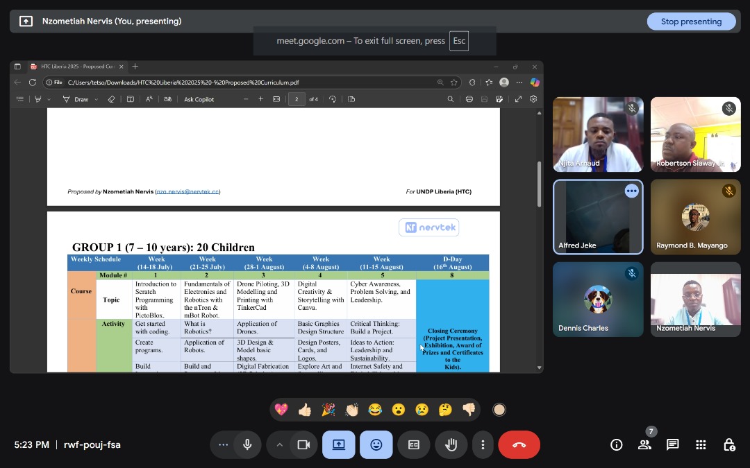 We’re proud to share that our CEO, <a href="/nzometia_n/">Nzometiah Nervis</a> , and Program Manager, Njita Arnaud, have officially landed in Liberia 🇱🇷 for the first international edition of the Holiday Tech Camp (HTC).

<a href="/UNDPLiberia/">UNDP Liberia</a>, <a href="/PNUDCameroun/">PNUD Cameroun</a>, <a href="/unicefcameroon/">UNICEF Cameroon</a>