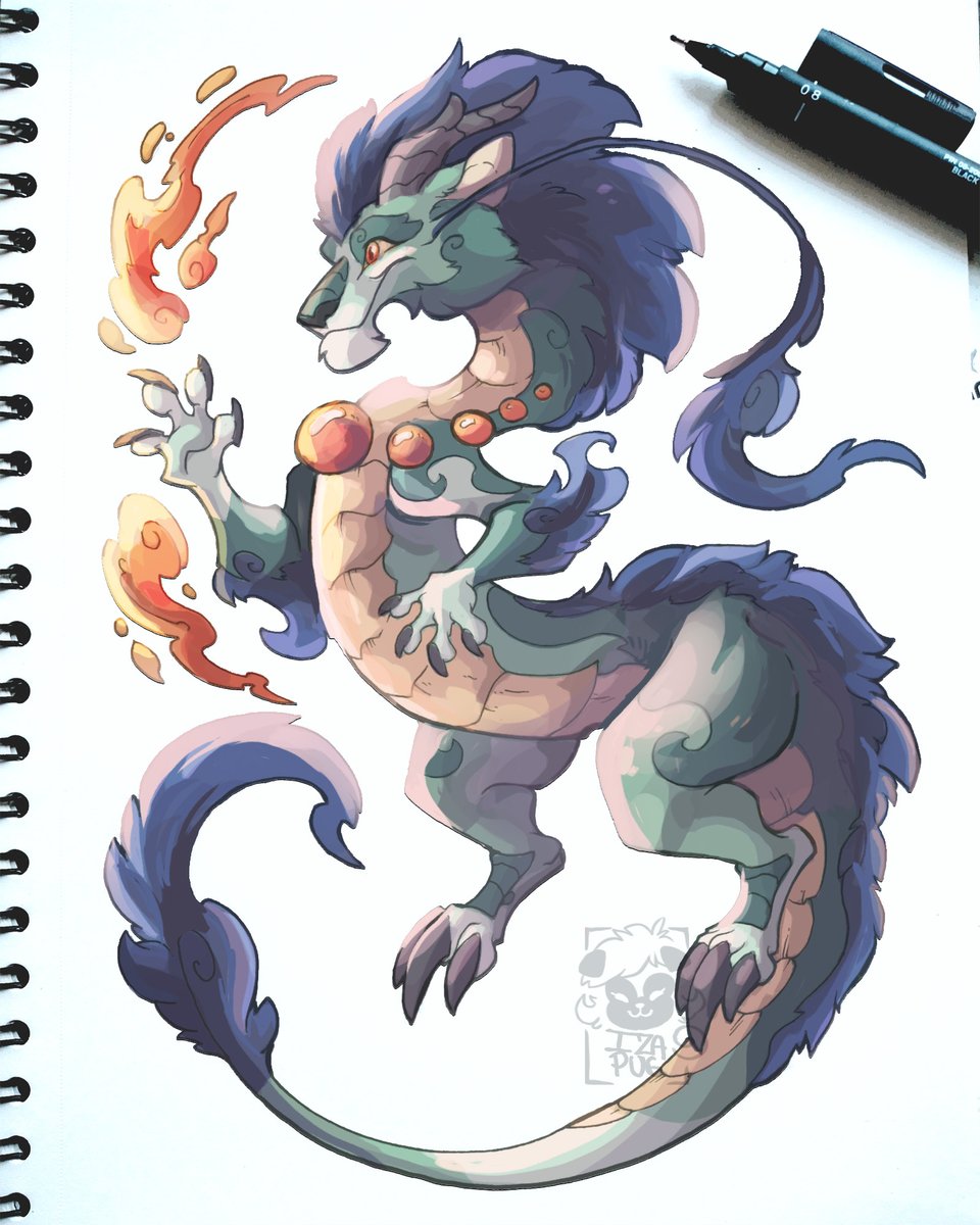 Izapug's tweet image. 🐉🔥
(2020 artwork repost)