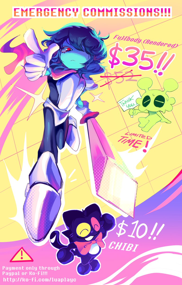 Emergency C0MNS are open, these are limited time and any help would really be appreciated!!!
I'm really needing it right now
RT and sharing is really appreciated too, thank you <3