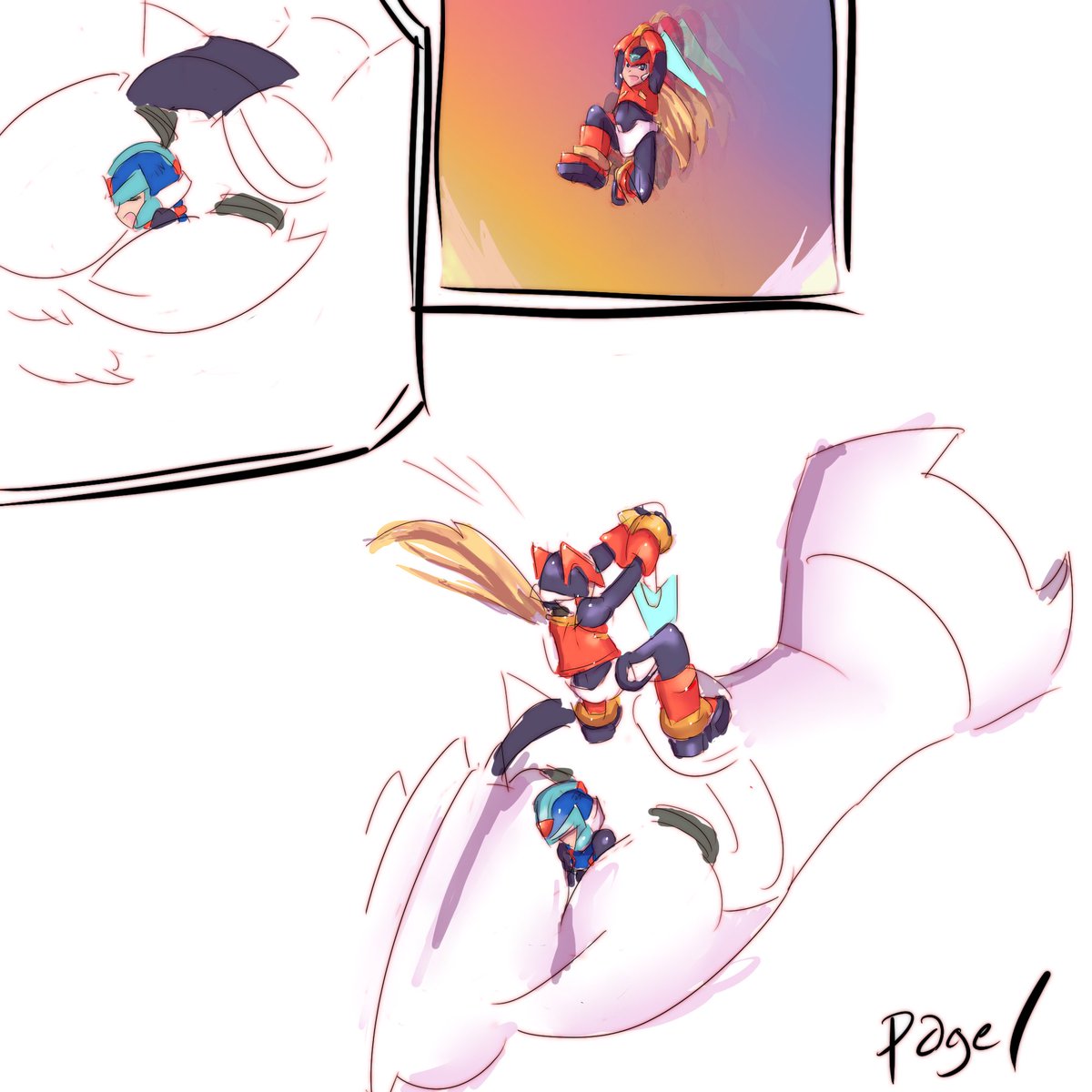 ChristianMSwan's tweet image. I can’t remember why but at one point I tasked myself with doing very very quick drawings back in like 2010 or so. I was trying to do the omega battle during elf wars but I had a 5 minute 3 minute and 1 minute time limit for these. I also had others with zero vs the guardians.