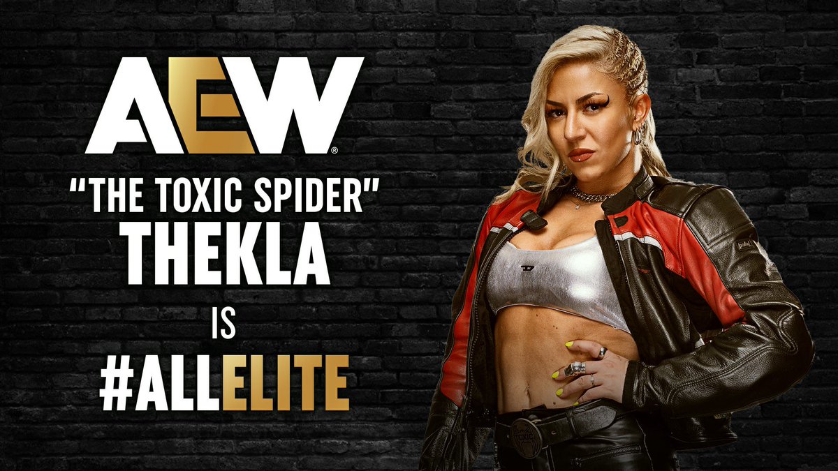 TonyKhan's tweet image. Due to her attack on President @tokada_mh4e + her termination for cause from @we_are_stardom, after her debut June 4 at Fyter Fest #AEWCollision,
I placed Thekla on a 45 day probation period before validating her contract.
Her probation ended today.
@toxic_thekla is All Elite!