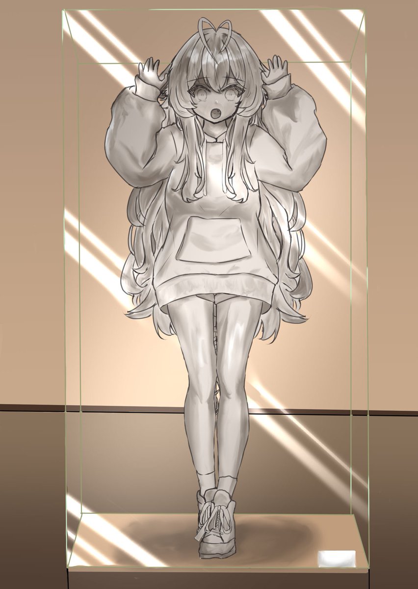 ここでまぬかちゃんの石化して展示してるの貼っておく