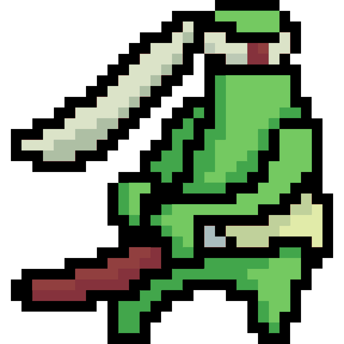 MakiRollOW's tweet photo. Pixel art sprite test- 

#pixelart #pixelartgame https://t.co/niMxe736td