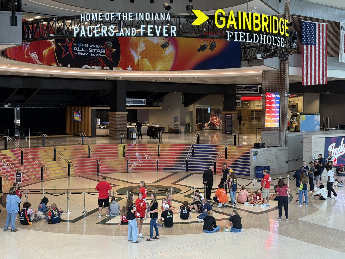 Angela Moryan (@angelamoryantv) on Twitter photo Three hours before tipoff, and there are already people camped out waiting to go inside Gainbridge Fieldhouse for the WNBA All-Star Game!
LIVE TEAM COVERAGE on <a href="/WISHNews8/">WISH-TV News</a> starts at 6 with <a href="/KylaBRussell/">Kyla Russell</a> & me! JOIN US! 🤗 Three hours before tipoff, and there are already people camped out waiting to go inside Gainbridge Fieldhouse for the WNBA All-Star Game!
LIVE TEAM COVERAGE on <a href="/WISHNews8/">WISH-TV News</a> starts at 6 with <a href="/KylaBRussell/">Kyla Russell</a> & me! JOIN US! 🤗