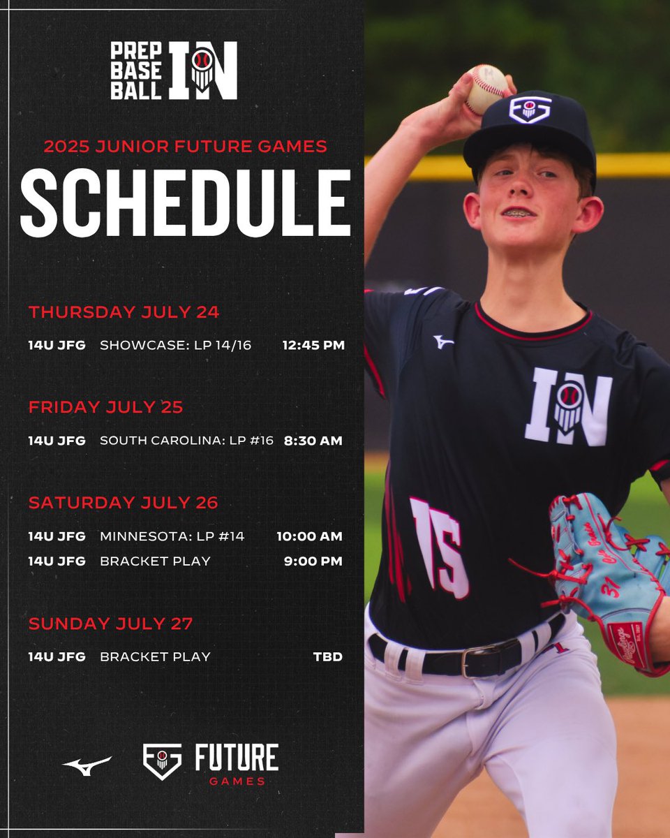 Prep Baseball Indiana (@prepbaseballin) on Twitter photo ๐๐จ๐ก๐๐ข๐ฅ ๐๐จ๐ง๐จ๐ฅ๐ ๐๐๐ ๐๐ฆ ๐ฆ๐๐๐๐๐จ๐๐
Our 14U #TeamIndiana squad will showcase Thursday before pool play kicks off with matchups vs. South Carolina (Fri) and Minnesota (Sat).
แดสส แดสษชษดษข๊ฑ แด๊ฐษข โน๏ธ๐
๐ loom.ly/CQ4XZF8 || #PBJFG25 ๐๐จ๐ก๐๐ข๐ฅ ๐๐จ๐ง๐จ๐ฅ๐ ๐๐๐ ๐๐ฆ ๐ฆ๐๐๐๐๐จ๐๐
Our 14U #TeamIndiana squad will showcase Thursday before pool play kicks off with matchups vs. South Carolina (Fri) and Minnesota (Sat).
แดสส แดสษชษดษข๊ฑ แด๊ฐษข โน๏ธ๐
๐ loom.ly/CQ4XZF8 || #PBJFG25