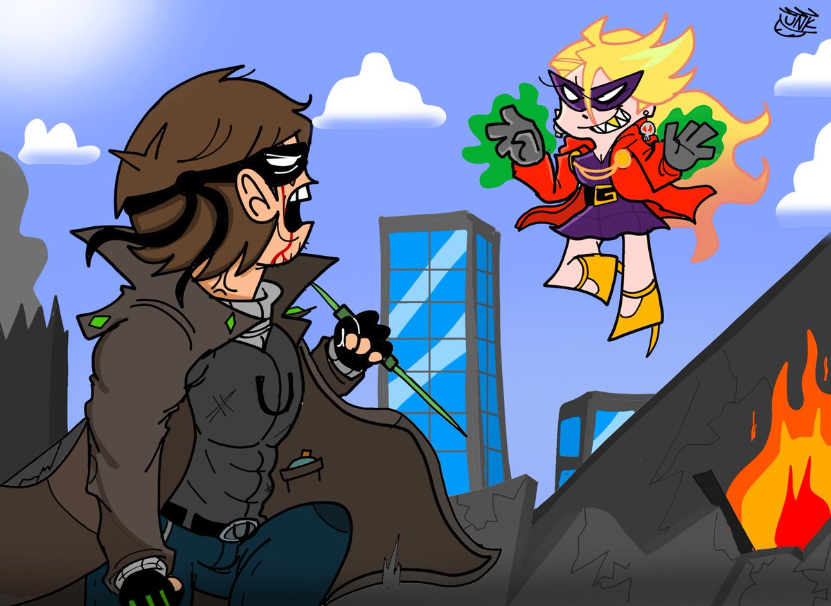 TheRobloxian17's tweet image. Fight 

#eddsworldoc #art #drawing #ew