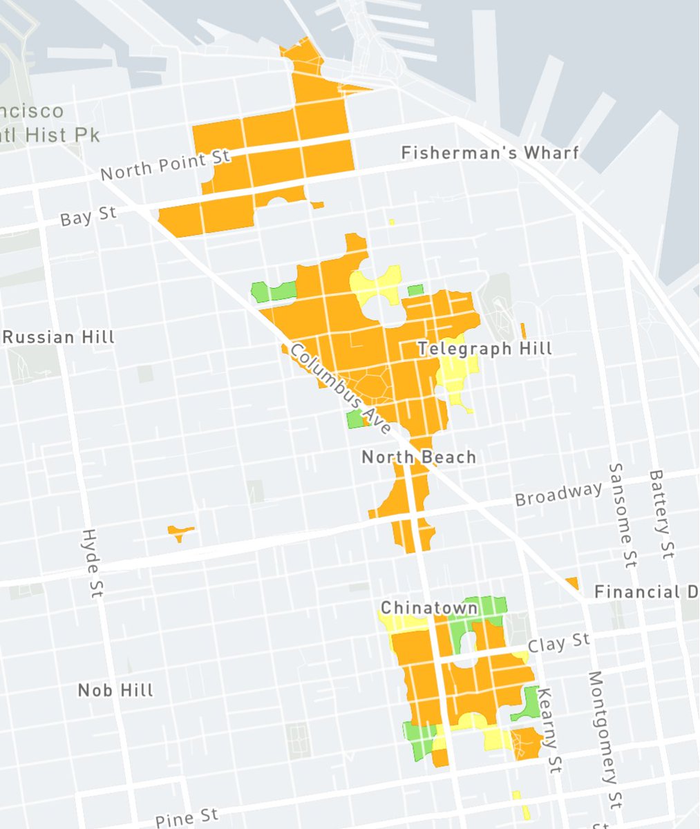 DannySauter's tweet image. Power is currently out in much of Fisherman&apos;s Wharf, Chinatown, and North Beach. 

Restoration is estimated to be 4pm.