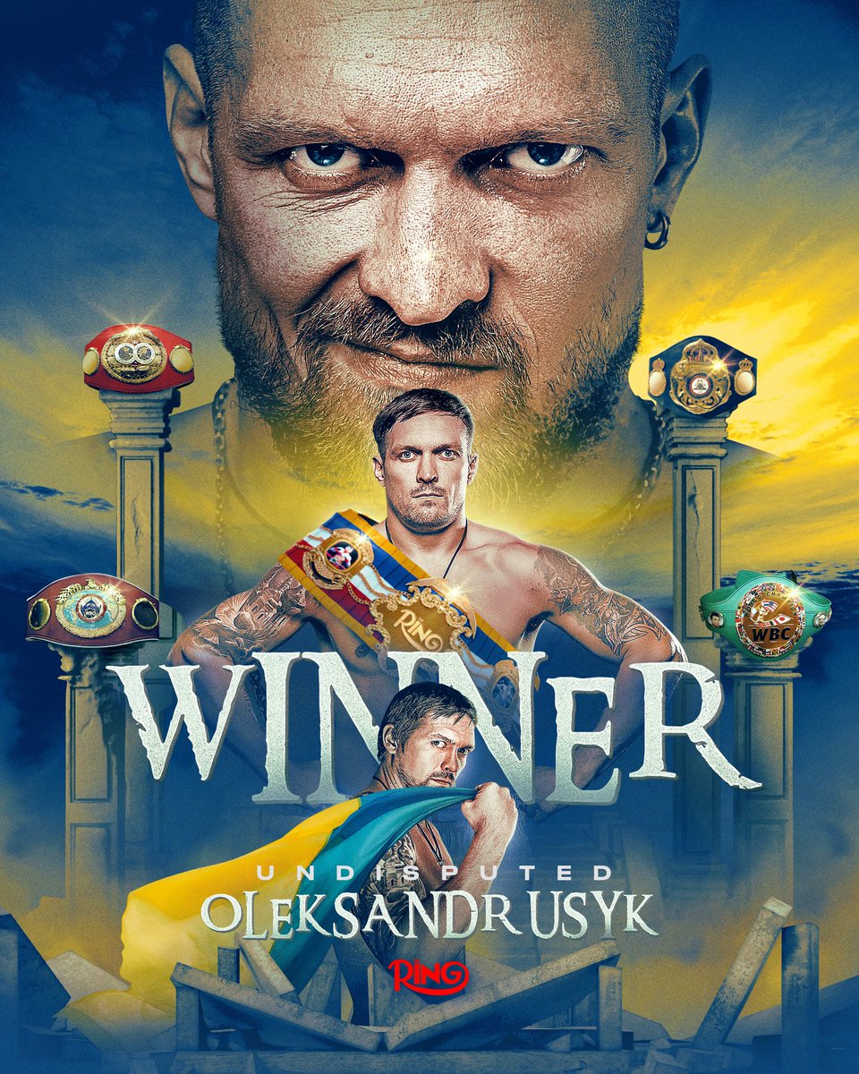 ‼️ Oleksandr Usyk KNOCKS OUT Daniel Dubois in round five to once again become the undisputed Ring, WBA, WBC, IBF &amp; WBO heavyweight world champion.