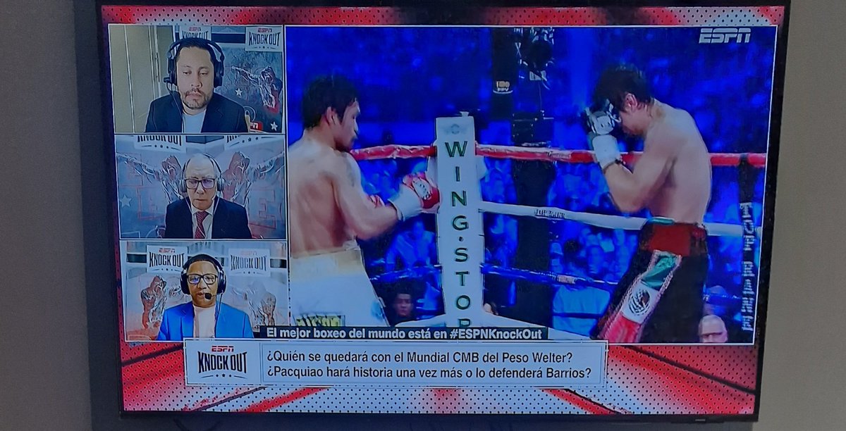 Saludos amigos desde Tijuana diciendo presente  a 220V..<a href="/leviluna21/">Levi Luna</a> <a href="/carlosirusta/">CARLOS IRUSTA</a>.   #ESPNKnockOut