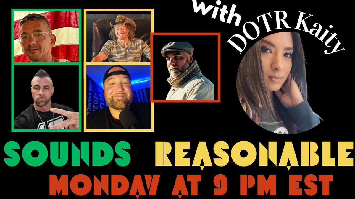 Join us this Monday July 21st on Sounds Reasonable in the live chat on Rumble &amp; X at 9pm EST with Brothers StormyJ, Jimmie &amp; Sister DOTR Kaity!!  Sure to not disappoint!  It’s all unfolding before your eyes.