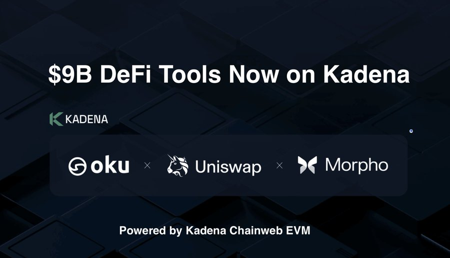 Shill  $KDA #KDA #Kadena  community to <a href="/kunoo/">kuno</a> :

“Oku unlocks $9B DeFi liquidity for Kadena” — CoinEdition  

#Uniswap v3 + #Morpho → now live on scalable #PoW L1 via @OkuTrade

🔗Link: coinedition.com/oku-unlocks-9b…

#Defi #ChainwebEVM