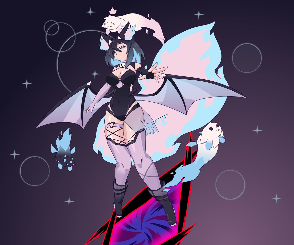 Comission feita para Comic Sans (bom nome pra ser anônimo heheheh) de uma VTuber que seria a <a href="/SuccucatChii/">Chiiemi 🐾💙</a> 
Isso poderia ser chamado de fanart? bom só sei que gostei do visual dela mesmo sendo a primeira vez que vejo ela
Espero que os dois gostem do desenho ^^