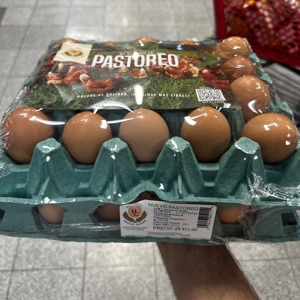 40 eggs in Costa Rica cost about $10.50

(and don’t need refrigeration because the cuticle remains intact—U.S. regulations require it to be washed off)