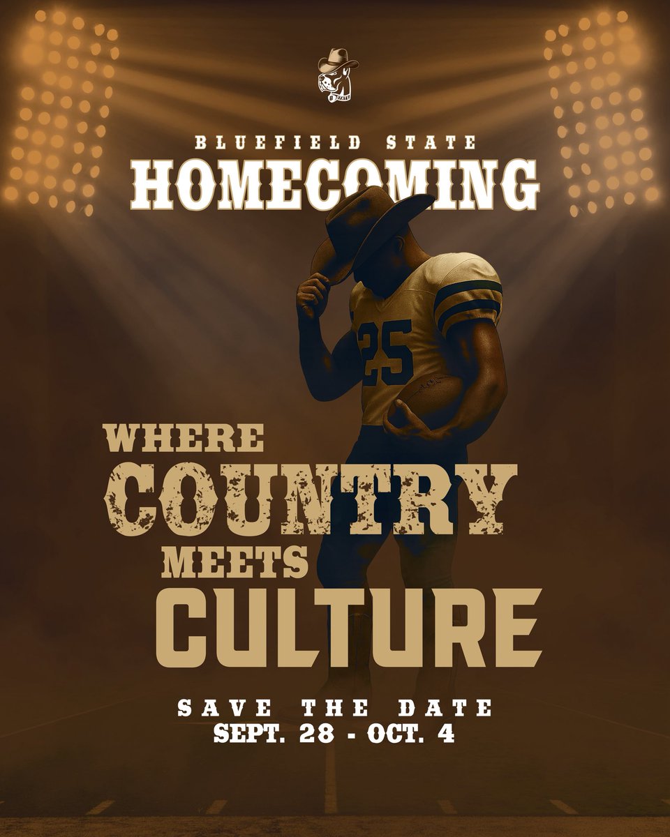 Saddle up, Big Blue! 🤠 #Homecoming2025 is just around the corner! Mark your calendars for Sept. 28 - Oct. 4 and get ready for a week of fun-filled events where country meets culture. More details to come! 💙🐾

#GuardTheHill #GoBigBlue #SaveTheDate