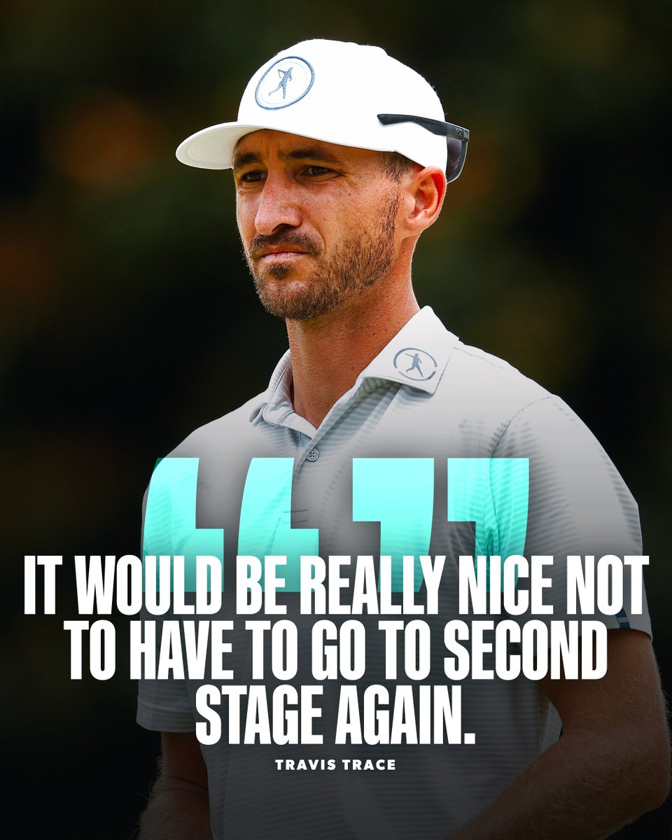 KornFerryTour's tweet image. A T7 finish @BMWCharityProAm set Travis Trace up for this season.
He is now looking to avoid having to go back to Q-School. Trace is inside the top 10 heading into Sunday @PriceCutterCC.