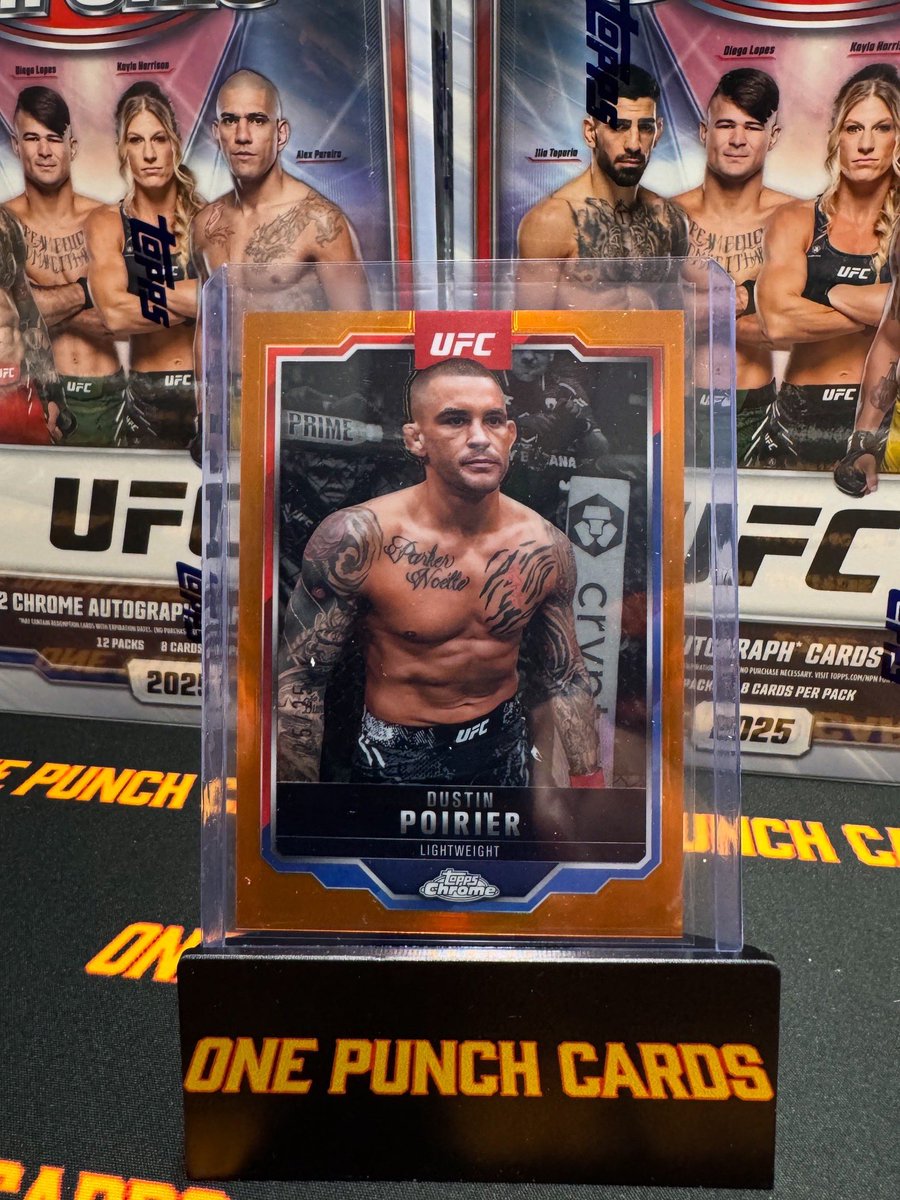onepunchcards's tweet image. 🔥 Just ripped open some UFC cards and WOW! Pulled some absolute BANGERS: /25, /50 autos, /99 autos, numbered RC autos, and MORE! 🥊 Check out these insane hits! #UFC