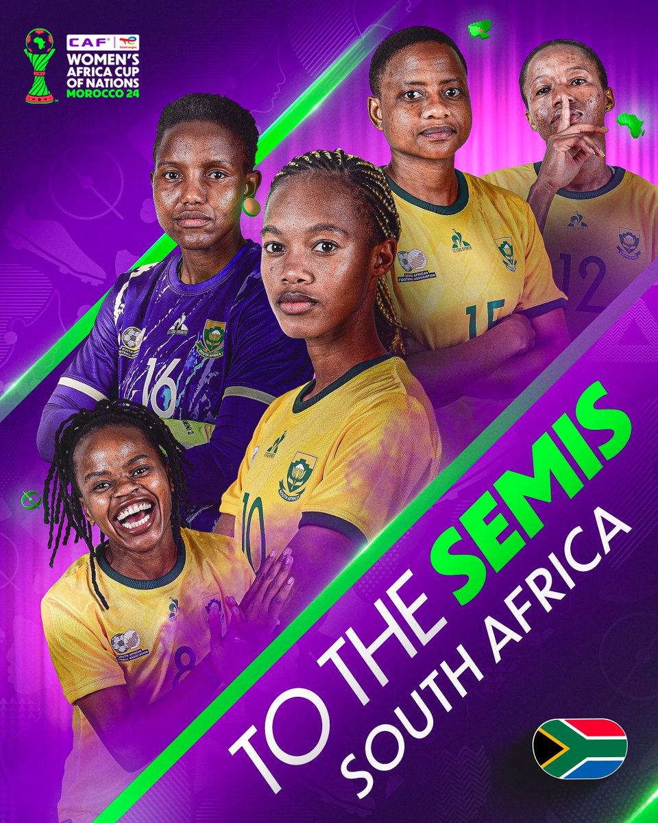 ✈️🇿🇦

Banyana Banyana are off to the #TotalEnergiesWAFCON2024 semis! 💛