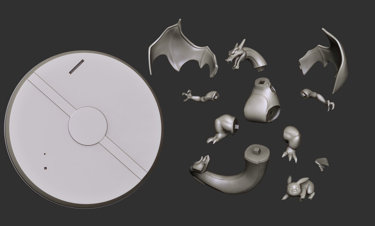 🐉 Pokemon Pikachu vs Charizard • 3D files
➡️ Download 3D print model: cults3d.com/:3204985
💡 Designed by <a href="/Johangslair/">Johang</a>

@cults3d #3DPrinting #3DPrinter #Printable #STLfile #figure #anime #Pokemon  #Pikachu  #stl #Collectibles  #figurecollector #gamingmerch #gaming #charizard