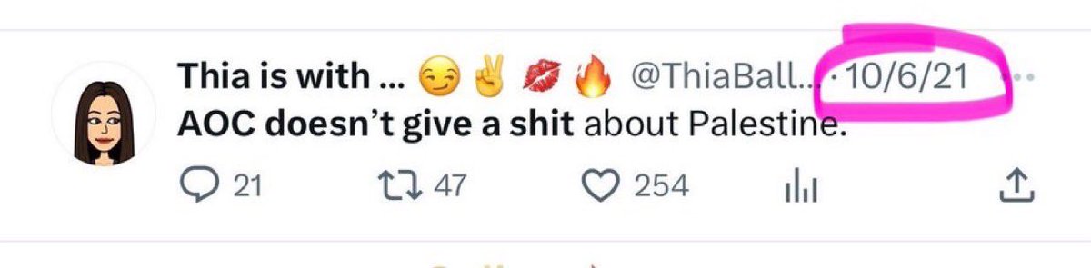 ThiaBallerina's tweet image. Idk why so many of you are shocked that AOC is so comfortable with genocide. Sheβs never given af about Palestine.