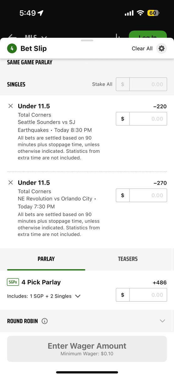 ThePromoguy123's tweet photo. Draftkings 0.1u 20% soccer: https://t.co/b18HDIYkd3