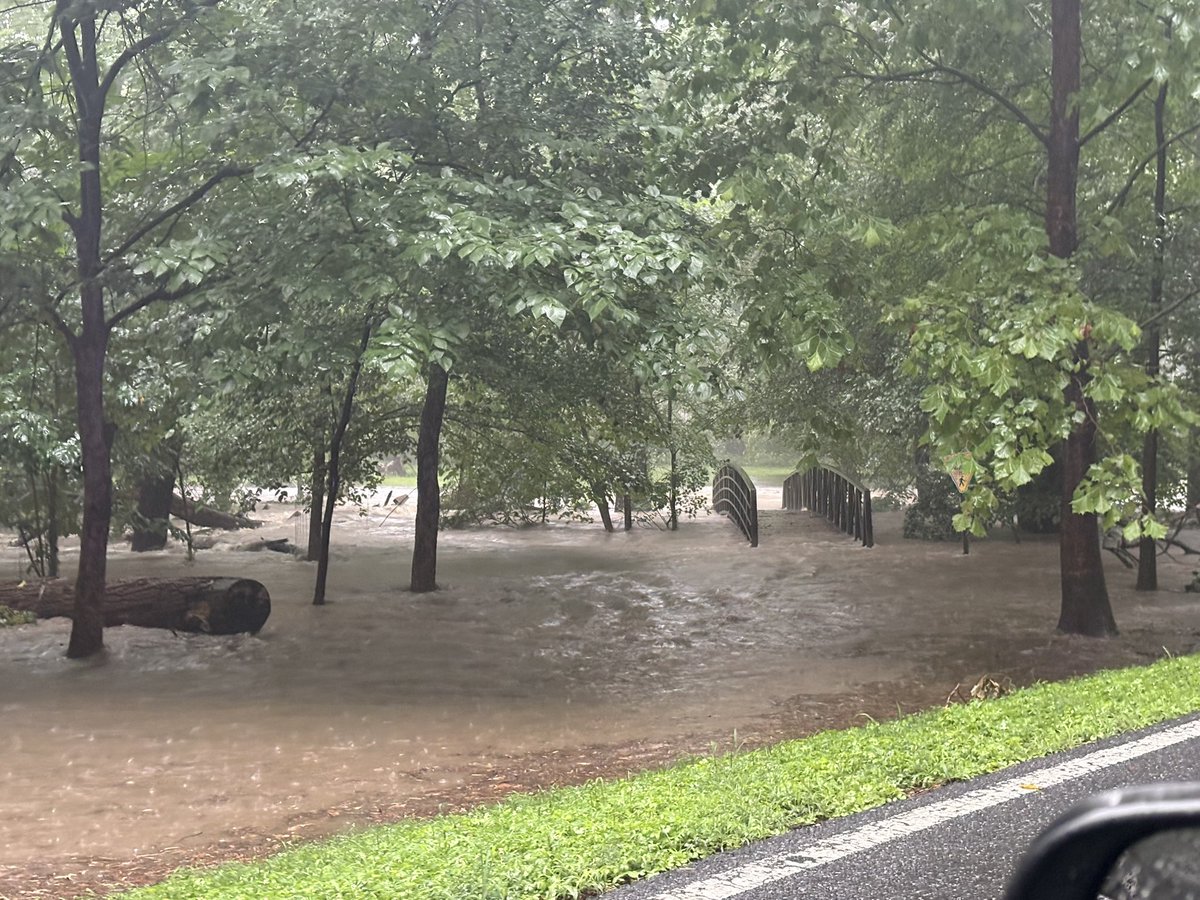 ParkPolice's tweet image. Several Sections of Beach Drive and Sligo Creek Parkway are currently being closed due to flooded roads. We will advise specific sections shortly.
Turn around don’t drown.