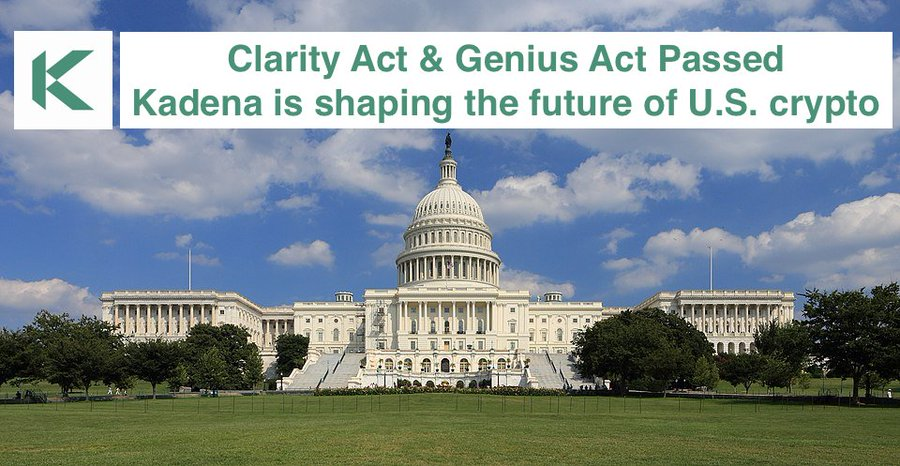 Shill $KDA #KDA to <a href="/kunoo/">kuno</a> 

<a href="/kadena_io/">Kadena</a> is ready for regulation. 

✅ Clarity Act ✅ Genius Act — passed the House.
✅ Kadena’s CBO <a href="/AnneliseOsborne/">Annelise Osborne</a> was present to help educate D.C. at a pivotal time.

#Kadena isn’t just building tech.
It’s helping shape U.S. crypto policy.  🇺🇸