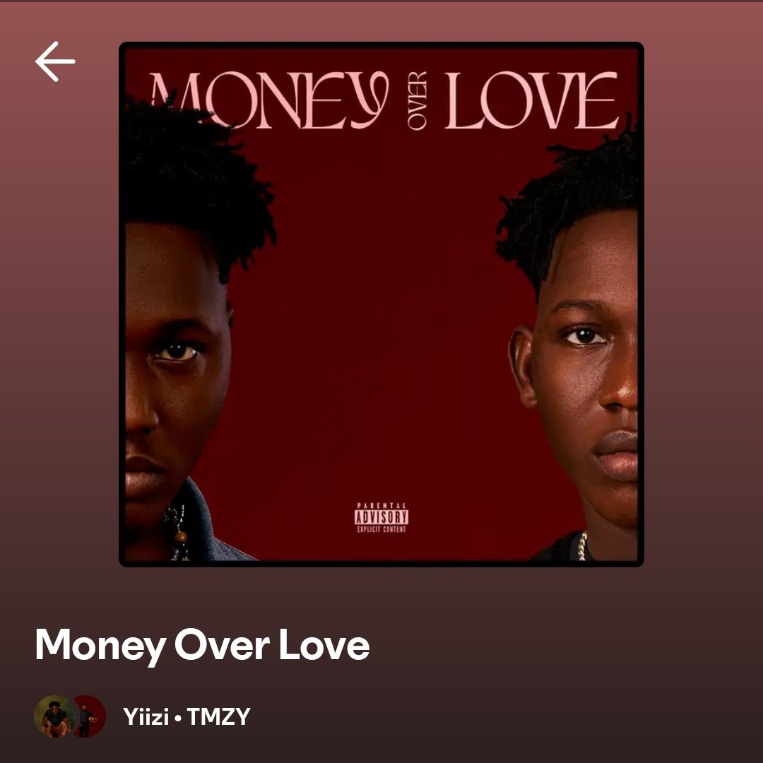 chilllltola's tweet image. There’s an album I can’t stop playing.
It’s "Money Over Love" by Yiizi & TMZY, two friends from Ebute Metta with voices so smooth and lyrics so relatable, you’ll start directing music videos in your head while listening 😂
Let me put you on real quick