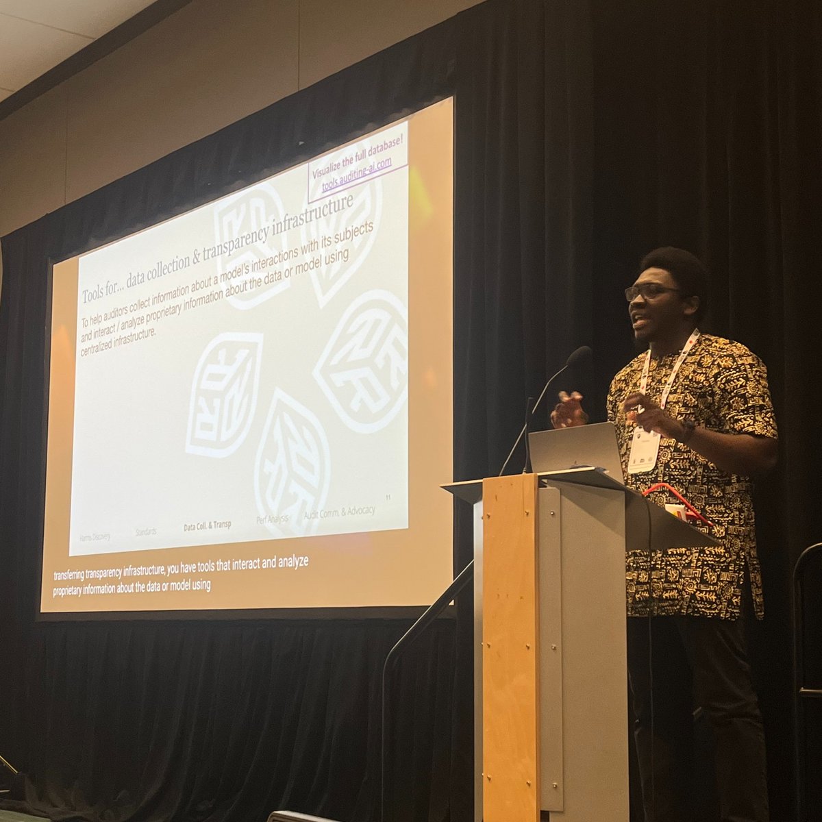 taig_icml's tweet image. 🎙️ Keynote speaker @OjewaleV (@Brown) emphasizes the limitations of current AI auditing tools and the need to include sociotechnical considerations, advocating for multilingual functional benchmarking alongside a shift in focus beyond model evaluations. #ICML2025