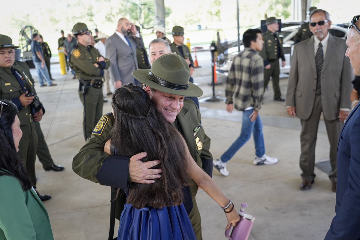 USBPChief's tweet image. Today, we honor the legacy of Border Patrol Agent James R. Dominguez by renaming our Uvalde checkpoint in his memory- a lasting tribute to a life of service and sacrifice. His name now stands as a reminder and fuels our mission as we continue to stand watch every day.
James R.…
