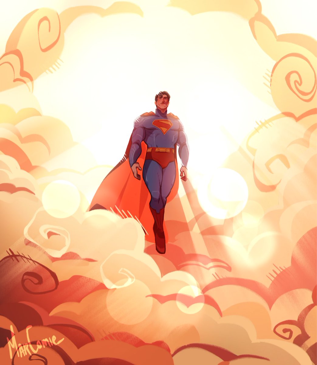 LanternUpdates's tweet image. “You think everything &amp;amp; everyone is beautiful.”

Superman art by MarComie