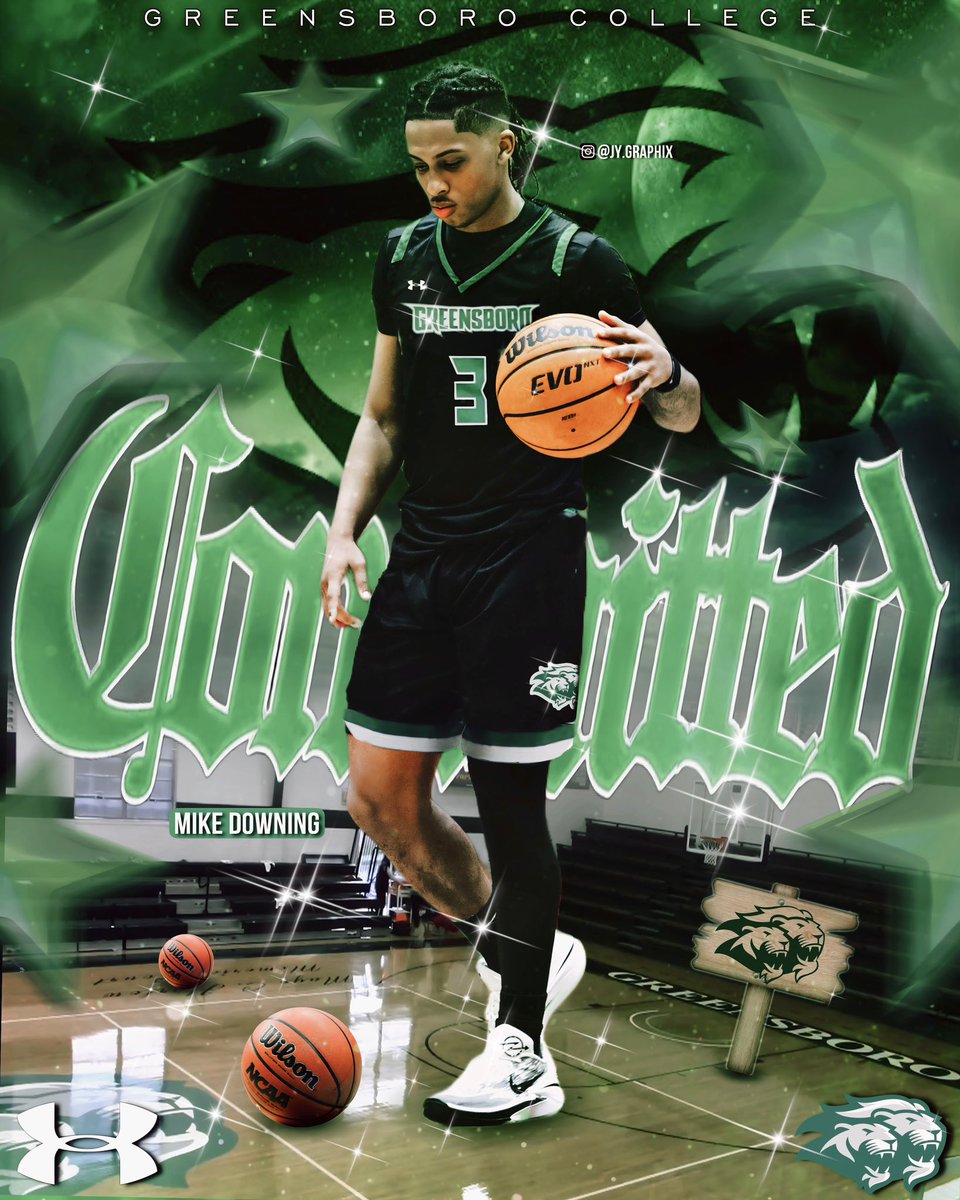 After a long talk with family and coaches, I’m blessed to say i’m committed to Greensboro College 🖤💚#AGTG