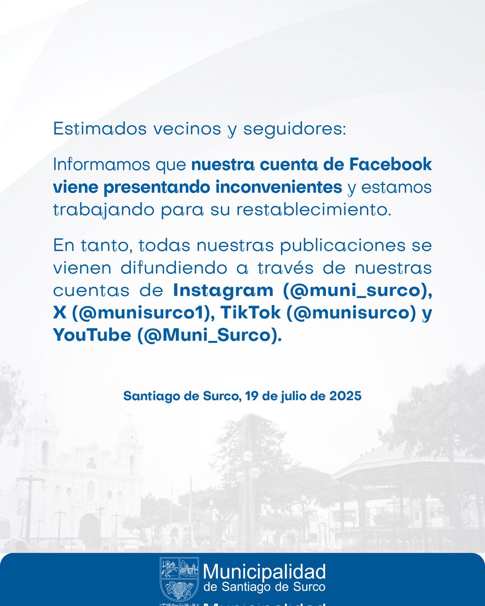 Municipalidad de Santiago de Surco tweet media